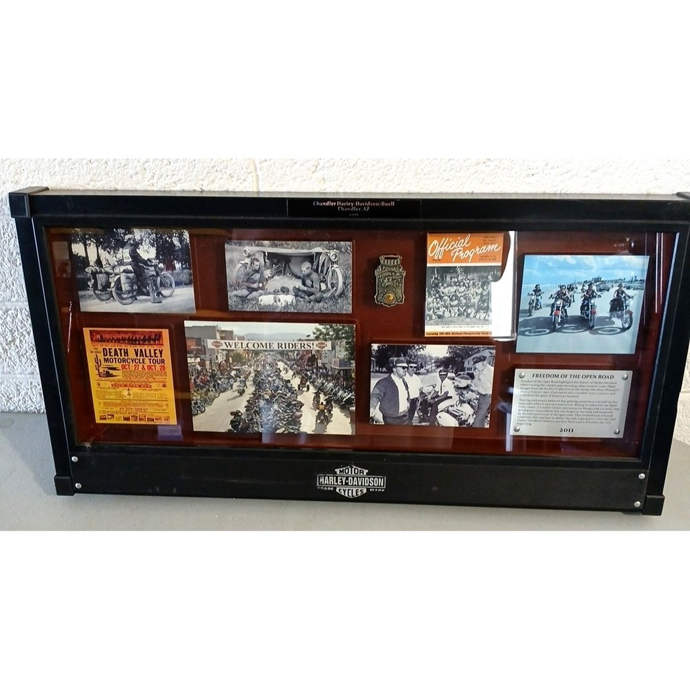 HARLEY DAVIDSON VINTAGE WALL PLAQUE Chandler AZ Dealership AMA HISTORY Limited
